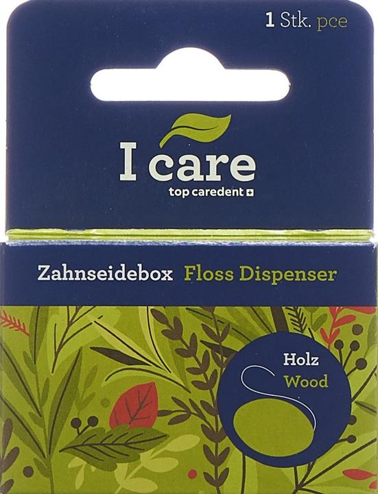 Image du produit Top Caredent Boîte à soie dentaire en bois avec soie dentaire naturelle cardamom & cire d'abeille (25 m)
