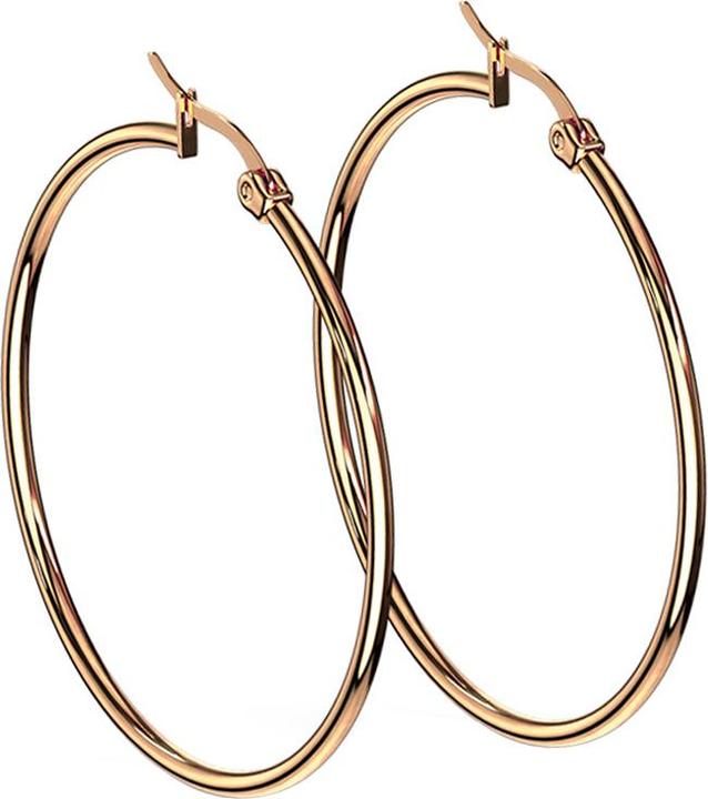 Produktbild Star Piercing Ohrring rund rosegold (ohne Messing, Chirurgenstahl 316L)