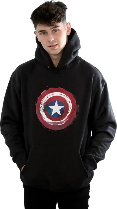Immagine prodotto Captain America Splatter Shield Felpa con Cappuccio Uomo (S)