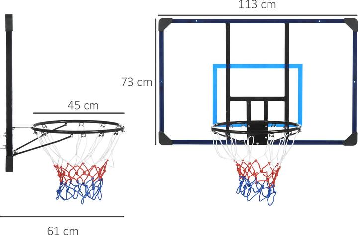 Actual product image SportNow Basketball hoop with unbreakable backboard