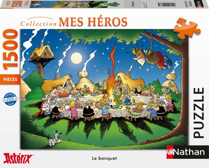 Actual product image Nathan Puzzle 1500 pieces Jigsaw Puzzle - 1500 Pieces - Asterix and Obelix : (1500 pieces)