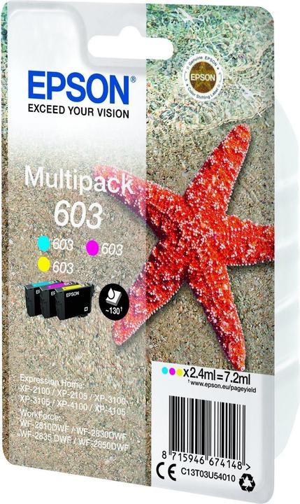 Actual product image Epson Multipack 3-colours 603 Ink (M, Y, C)