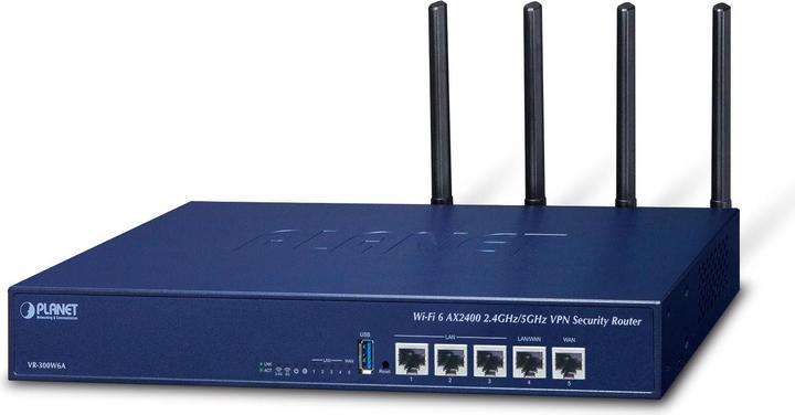Produktbild Planet Wi-Fi 6 AX2400 2.4GHz/5GHz WLAN-Router Gigabit Ethernet Blau