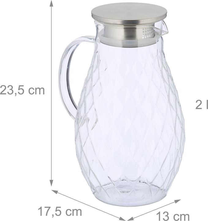 Actual product image Relaxdays Glaskaraffe (2 l)