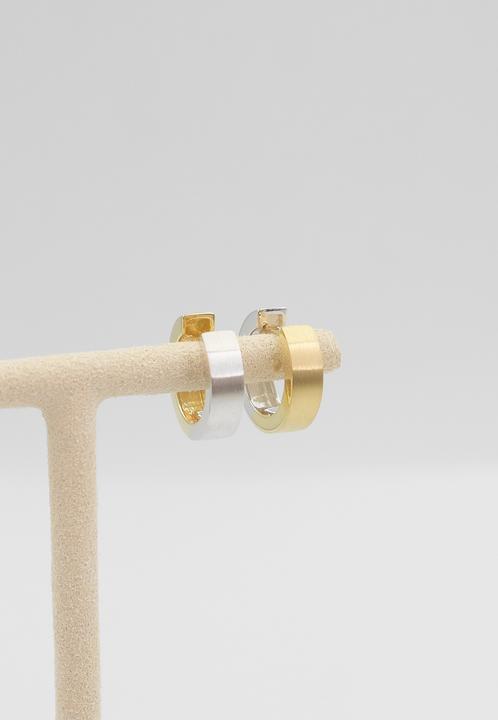 Actual product image Muau Creoles (Yellow gold, White gold)