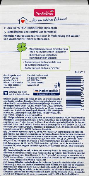 Image du produit dm Profissimo Pinces à linge en bois