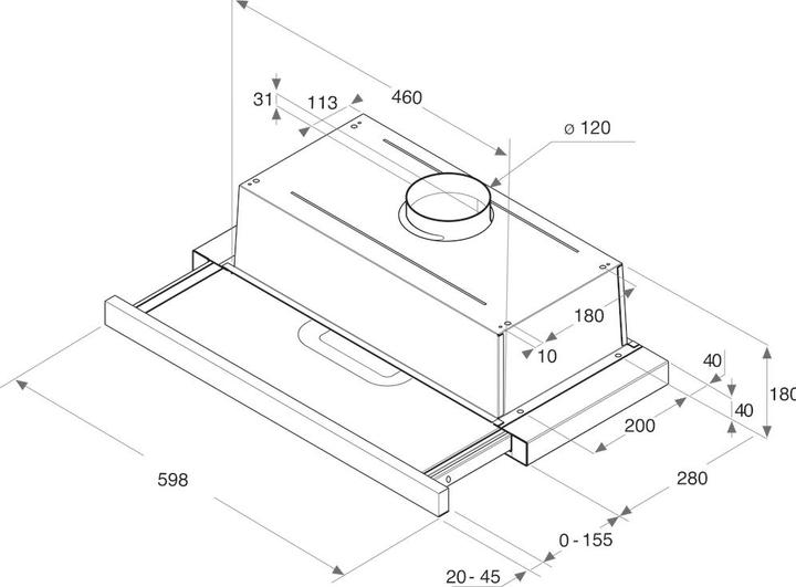Produktbild Whirlpool AKR 6390/1 IX (Flachschirmhaube)
