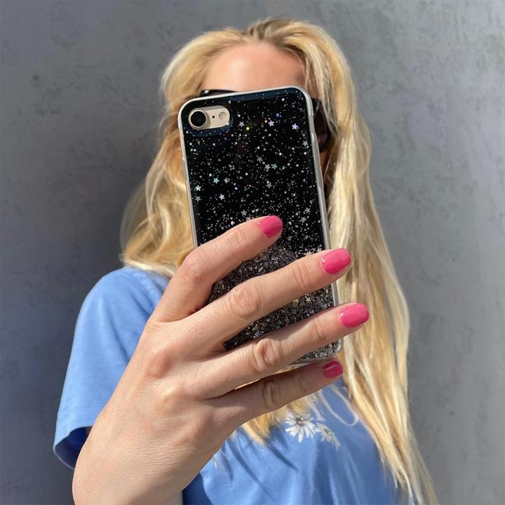 Actual product image Wozinsky Star Glitter Shining Cover for Xiaomi Redmi K40 Pro+ / K40 Pro / K40 / Poco F3 transparent (Xiaomi Poco F3, K40, Xiaomi Redmi K40 Pro+)