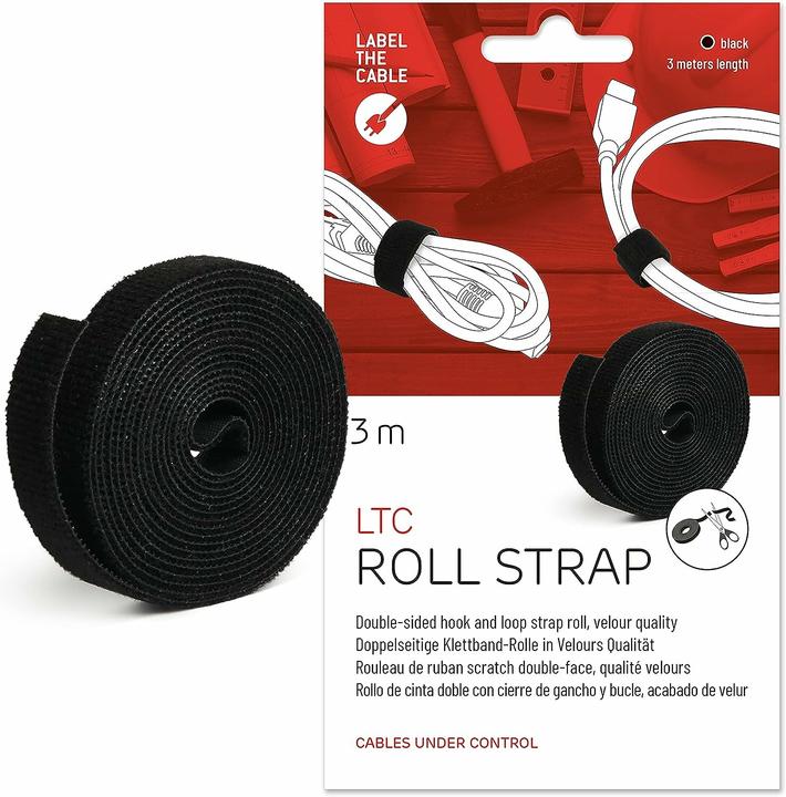 Actual product image Label-the-cable Velcro tape roll (16 mm)