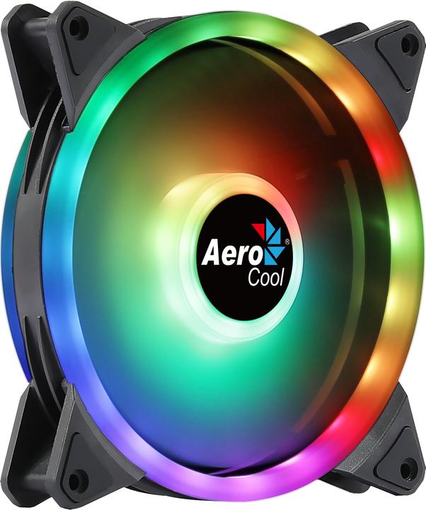Produktbild AeroCool Duo 14 Computergehäuse Ventilator 14 cm Schwarz (140 mm, 1 x)