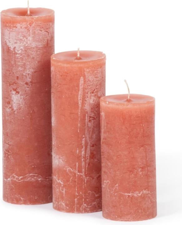 Actual product image Dekocandle Cylinder candle terracotta Ø 7 x 25 cm (1 piece) (1 pcs.)