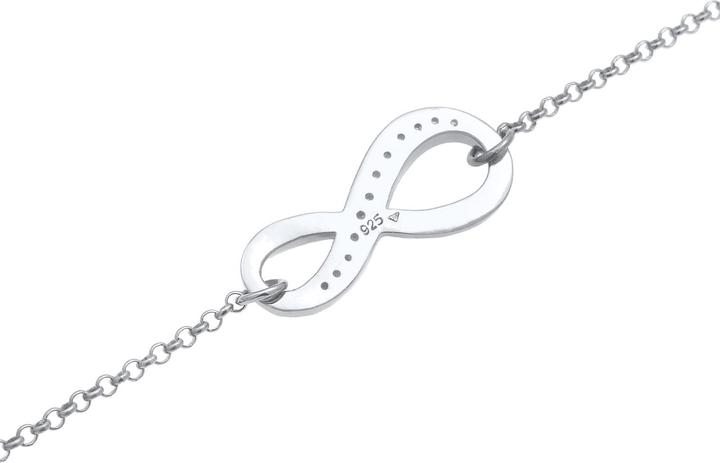 Actual product image Elli mit Infinity Symbol und Zirkonia Kristallen (18 cm, Sterling Silver)