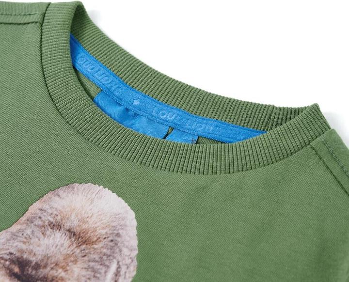 Actual product image VidaXL Children's long-sleeved shirt Light khaki 92,Material: 100 (92)