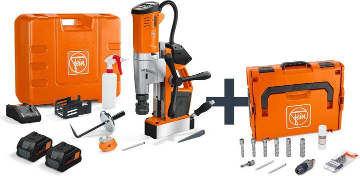 Produktbild Fein Akku-Universal-Magnet-Kernbohrmaschine bis 35 mm mit Anwenderset AKBU 35 PMQW 18 V AS Construction- (Batteriebetrieb)