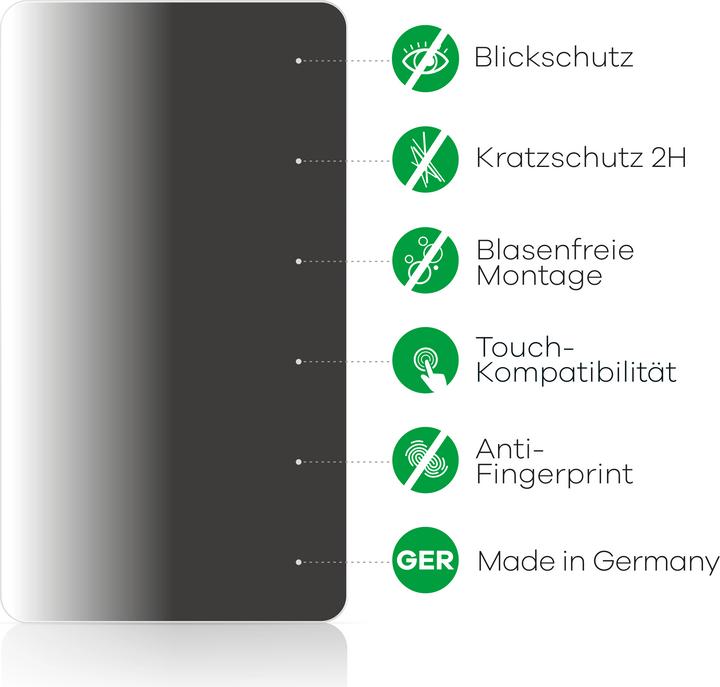 Productafbeelding upscreen Spy Shield Privacy Film (1 Stuk, Oppo Find X2 Lite)