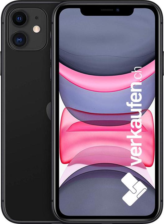 Actual product image verkaufen.ch iPhone 11 (64 GB, Black, 6.10", 12 Mpx, SIM + eSIM, A / Like new)
