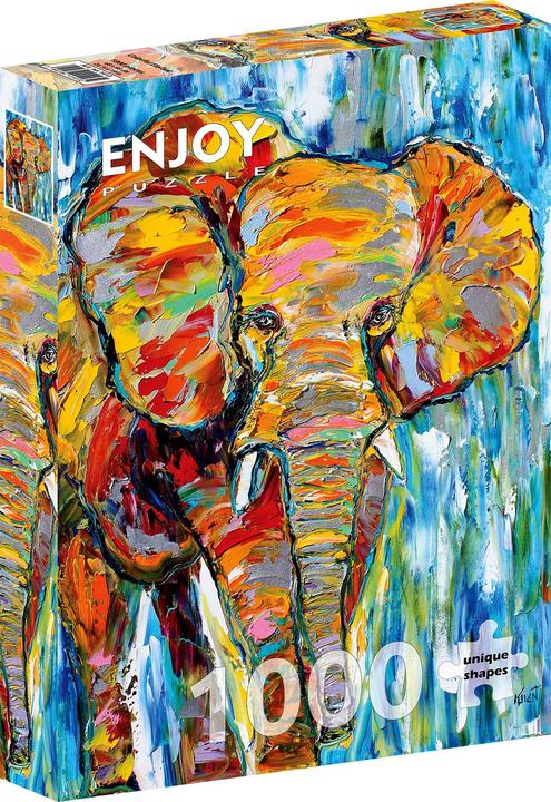Enjoy Puzzle ENJOY-1413 - Colorful Elefant, Puzzle, 1000 Teile (1000 Teile)