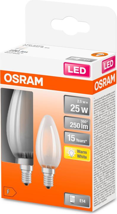 Produktbild Osram Stern Classic B25 (E14, 2.50 W, 250 lm, 6 x, F)