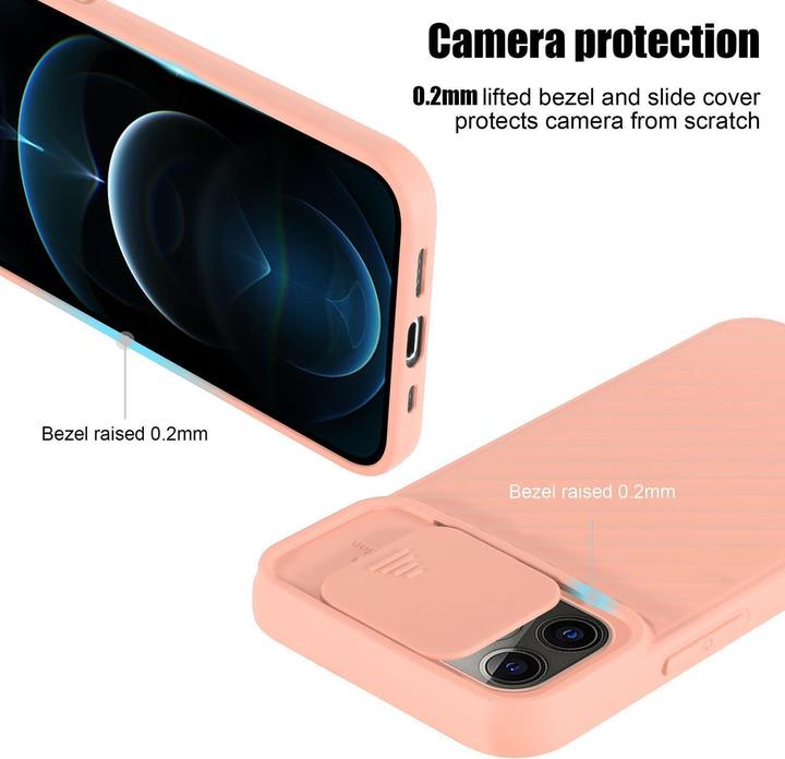 Immagine prodotto Cadorabo Cover in TPU con protezione della fotocamera (Apple iPhone 13 Pro Max)