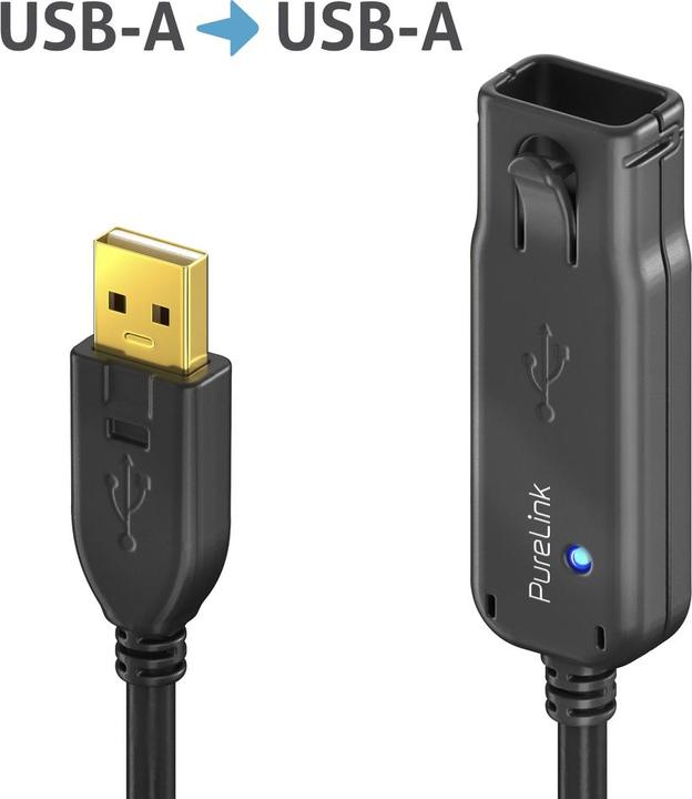 Actual product image Purelink USB 2.0 extension cable DS2100-240 24 m (24 m, USB 2.0)
