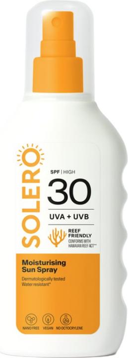 Solero Sonnenspray feuchtigk SPF30 200ml (Sun spray, SPF 30, 200 ml)
