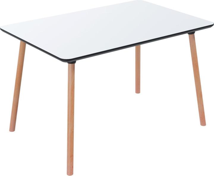 Productafbeelding Paperflow PALOMBA Bistrotafel hout wit 120,0 x 80,0 x 75,0 cm