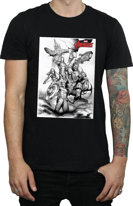 Immagine prodotto Maglietta Avengers Assemble Team Sketch Uomo (XL)