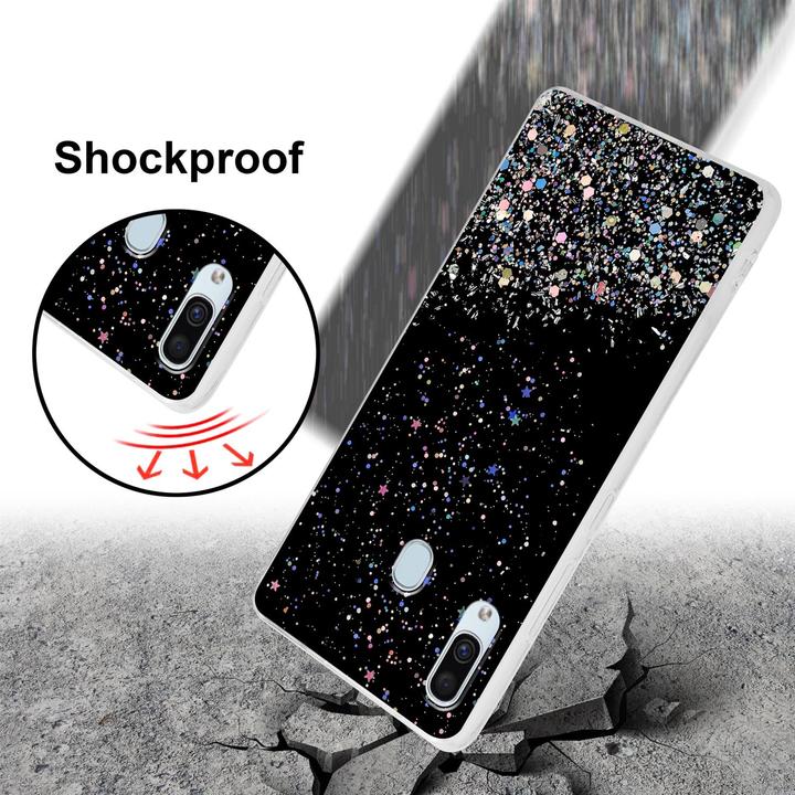 Actual product image Cadorabo TPU cover sparkling glitter (Samsung Galaxy A40)