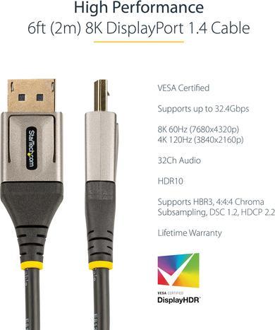 Produktbild StarTech DisplayPort — DisplayPort (2 m, DisplayPort)
