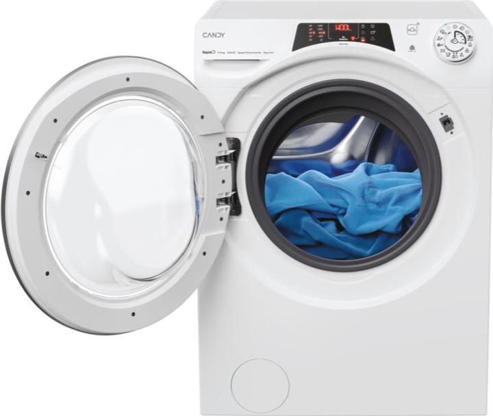 Actual product image Candy Rapidα ROW4964DWMST1-S washer-dryer Free installation Front loading White D