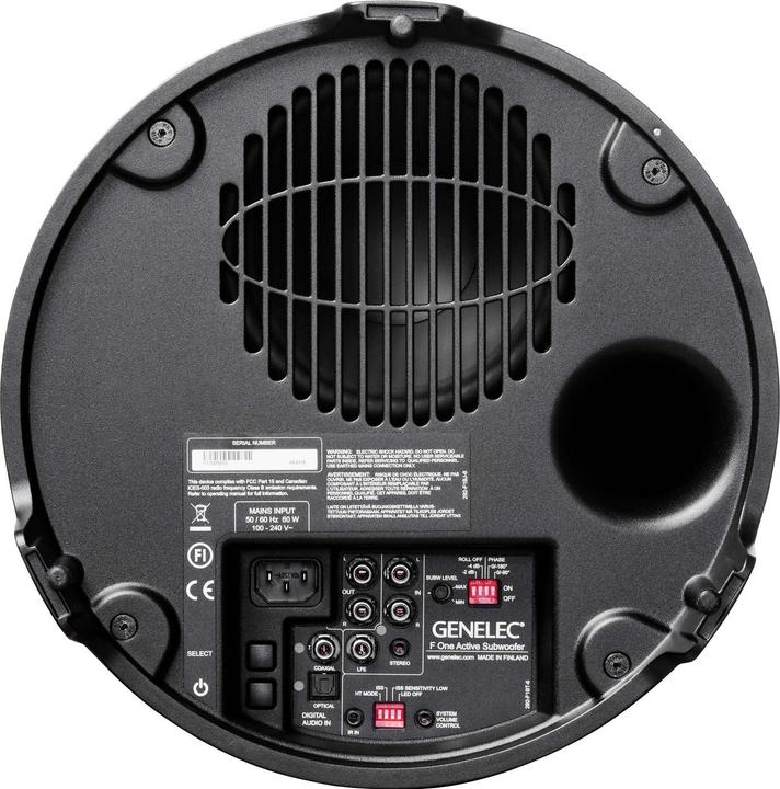 Produktbild Genelec Subwoofer F One – 40 Watt, Schwarz (1 Stk., 40 W)
