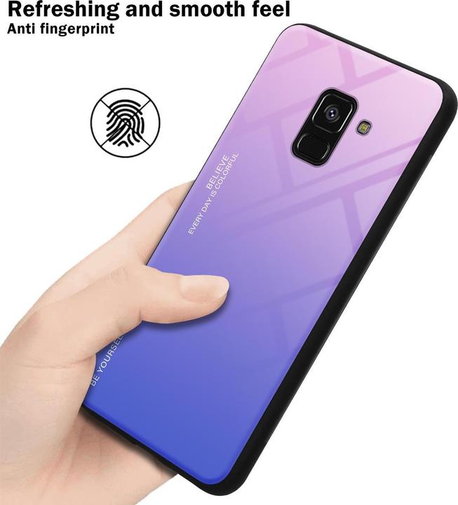 Produktbild Cadorabo TPU 2 Farben Glas Cover (Samsung Galaxy A8 (2018))