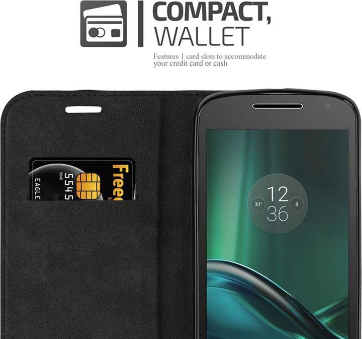 Actual product image Cadorabo Book Invisible Magnet Cover (Motorola Moto G4 Plus, Motorola Moto G4)