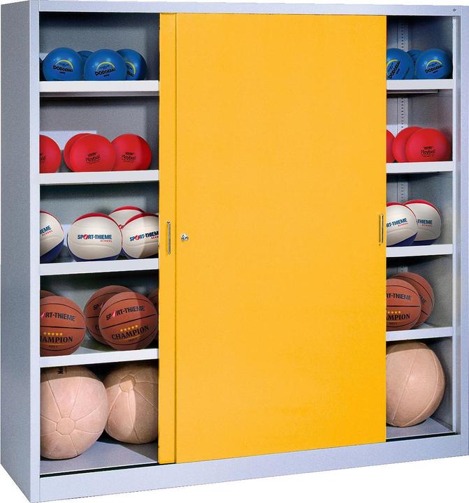 Produktbild C+P Ballschrank (HxBxT: 195x120x50 cm, mit Vollblech-Schiebetüren, Typ 4)