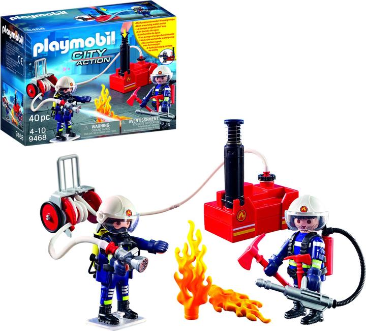 Produktbild Playmobil Feuerwehrmänner mit Löschpumpe (9468, Playmobil City Action)
