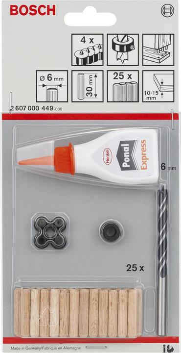 Productafbeelding Bosch Professional Zubehör Drevelset Toebehoren 30 mm 6 m (32 Pcs.)