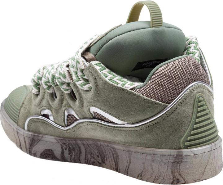 Produktbild Lanvin curb sneakers in leather and mesh colour green (42)
