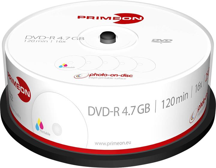 Image du produit Primeon DVD-R broche de 25 (25 x)