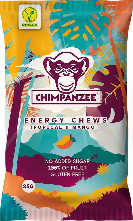 Actual product image Chimpanzee Energy Chews (Tropical & Mango, 20 pcs., 700 g)