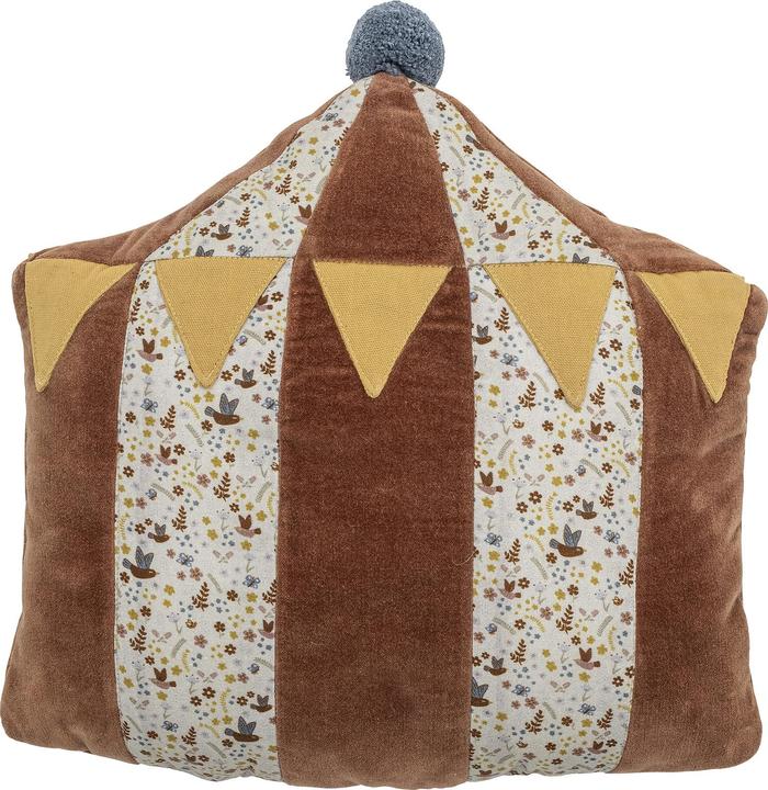 Actual product image Bloomingville Raffe Cushion, Orange, Cotton (40 x 37 cm)