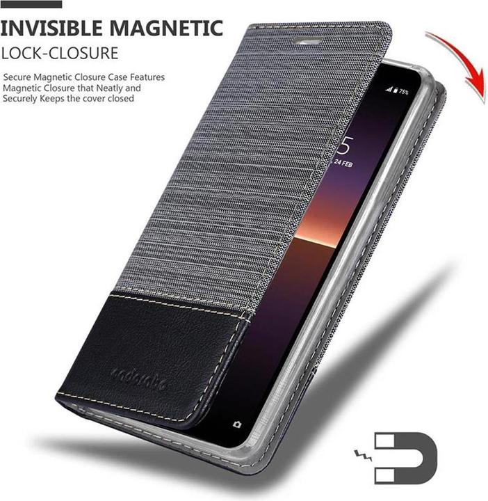 Produktbild Cadorabo Book Jeans Optik Cover (Sony Xperia 10 II)