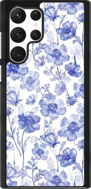 Immagine prodotto PhoneLook Copertina Primavera 23 fiori blu acquerello (Samsung Galaxy S22 Ultra)