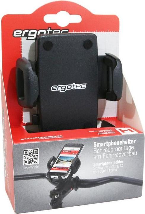 Immagine prodotto Ergotec Supporto per smartphone per bicicletta, attacco per attacco manubrio, larghezza regolabile