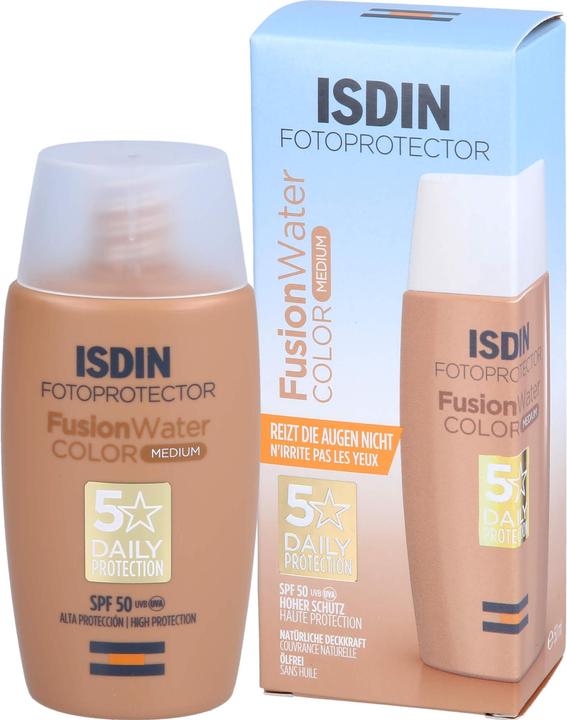 Actual product image Isdin Photoprotector Fusion Water (Sun cream face, SPF 50, 50 ml)