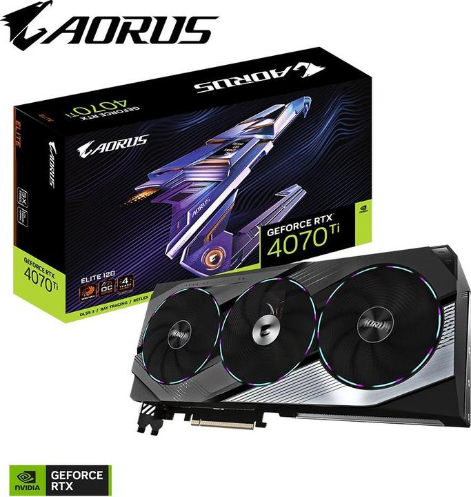 Image du produit Gigabyte AORUS GeForce RTX 4070 Ti ELITE (12 Go)