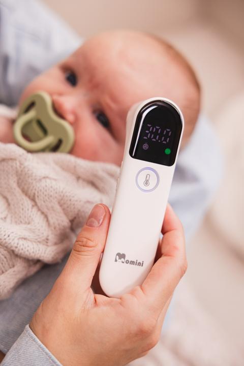 Actual product image Momini LittleCare contactless infrared clinical thermometer (Non-contact)