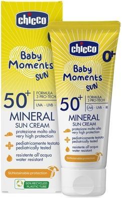 Chicco Sonnencreme Mineral LSF50+ 0m+ Italienisch 75 ml (Sonnencreme, SPF 50+, 75 ml)