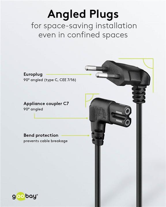 Produktbild Goobay CEE 7/16 – C7 (2 m)