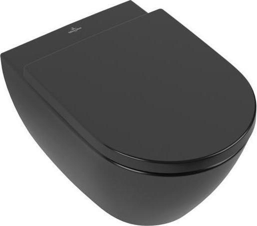 Villeroy & Boch V&B WC sospeso SUBWAY 2.0 ti. 370x560 mm con bordo a filo DF in ebano C+