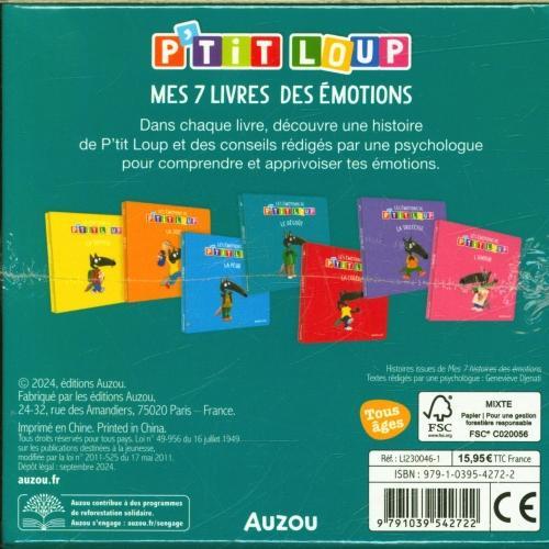 Produktbild Auzou France Bibliothèque P'tit Loup : mes 7 livres des émotions (Französisch, Lallemand Orianne, Thuillier Eléonore, 2024)